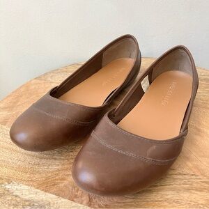 Merrell | Ember Dark Earth Leather Ballet Flats